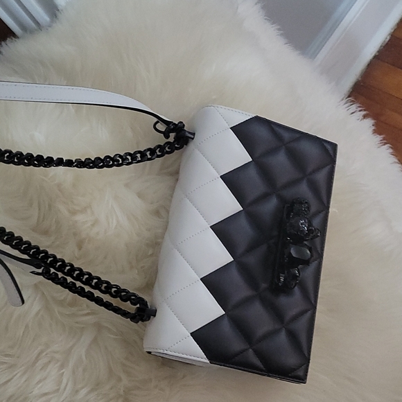 ALEXANDER MCQUEEN Small jewel quilted black nappa satchel